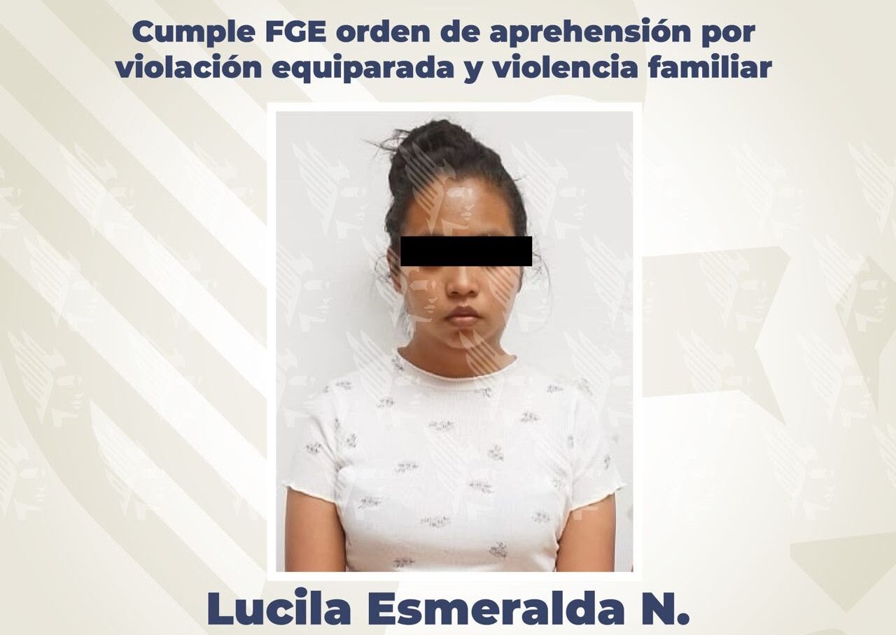 detenida, violencia familiar, violación equiparada, FGE