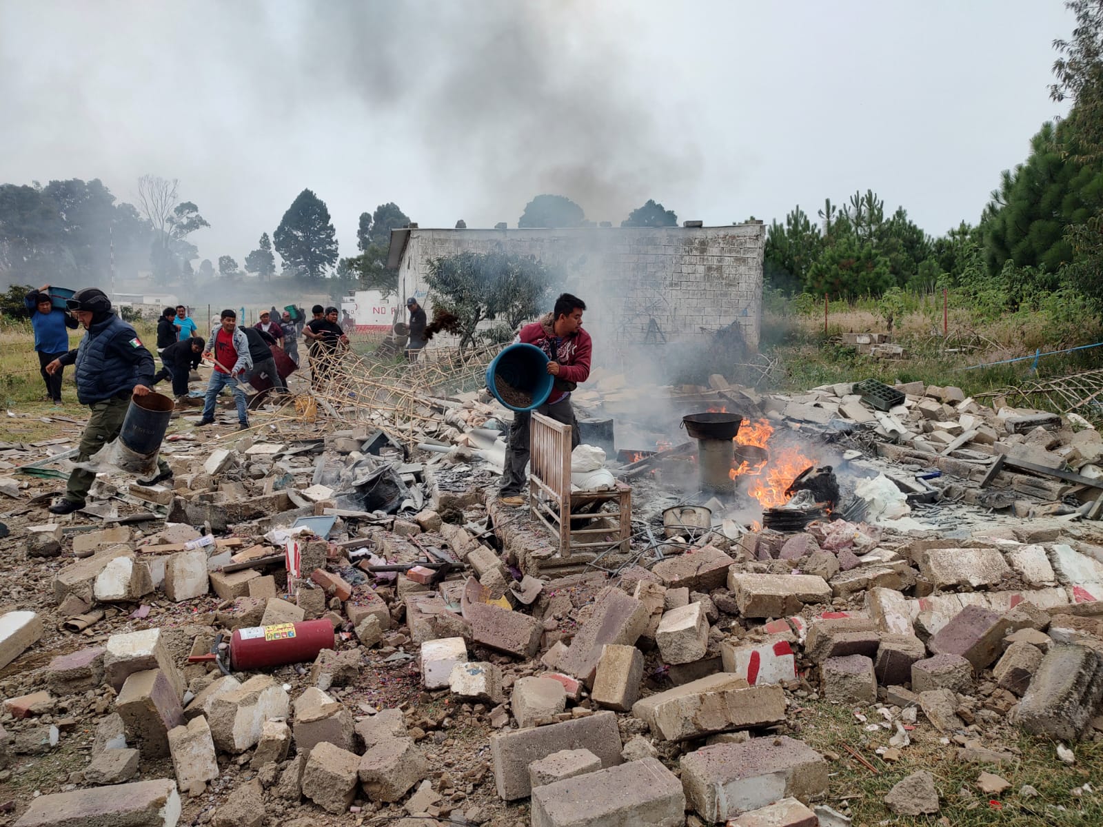 explosión, polvorín, Tepontla, San Pedro Cholula, Bomberos, SSP