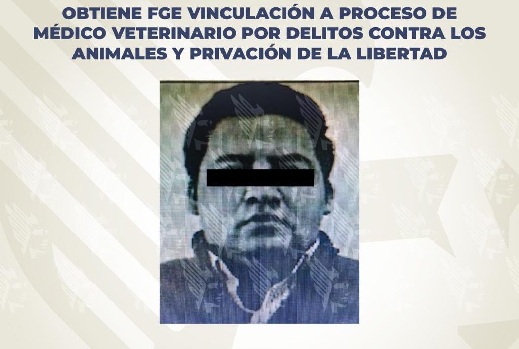 veterinario, privación ilegal de la libertad, FGE, vinculación a proceso, pastor belga, Barrio de San Sebastián