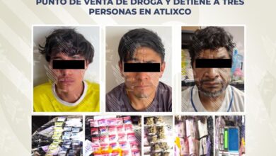 cateo, FGE Puebla, Atlixco, narcomenudeo, detenidos