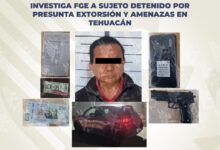 extorsión, amenazas, Tehuacán, detenido, préstamo, cobro, FGE
