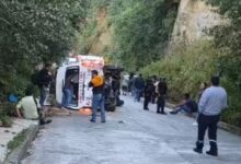 volcadura, transporte público, Teziutlán, lesionados, accidente